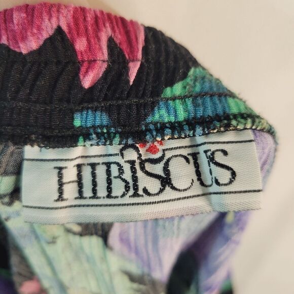 Hibiscus Vintage Floral Women's Skirt - Picture 2 of 8